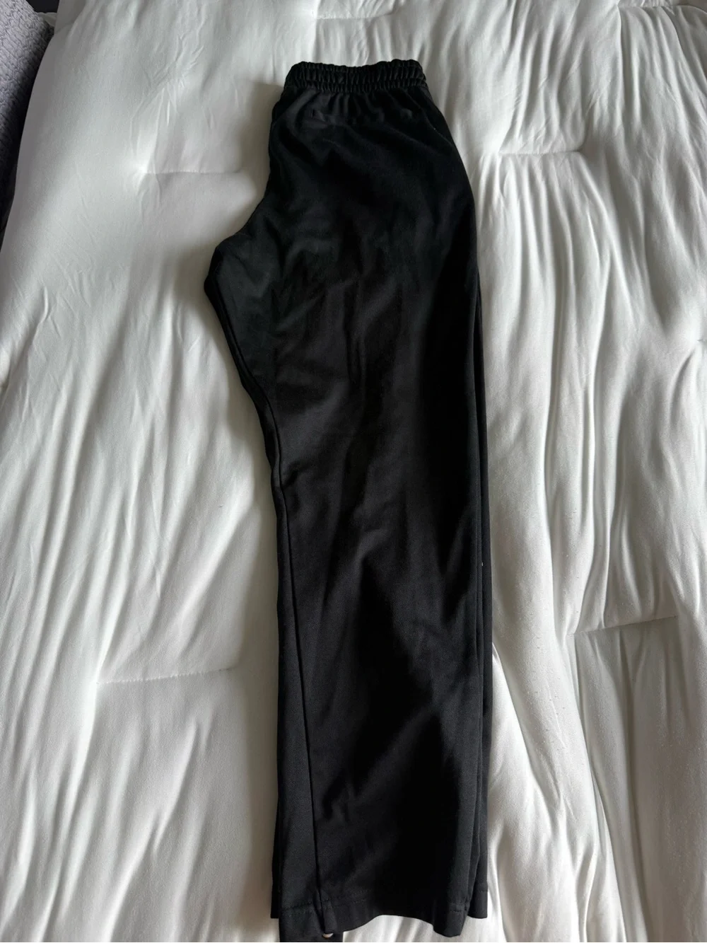adidas Black Joggers with Gold Triple Stripes